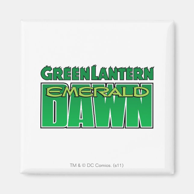 Aimant Lanterne verte - logo Emerald Dawn (Devant)