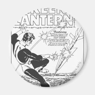 Aimant Lanterne verte - missile d'emballement, noir et