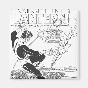 Aimant Lanterne verte - missile d'emballement, noir et