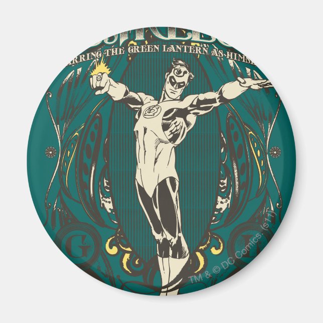 Aimant Lanterne verte - Poster "sans peur" (Devant)