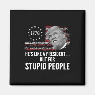 Aimant L'Anti-Trump Ressemble À Un Président, Mais À Un I
