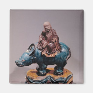 Aimant Lao-Tzu sur sa dynastie Buffalo, Qing
