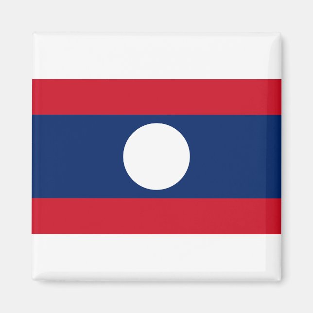Aimant Laos Flag (Devant)