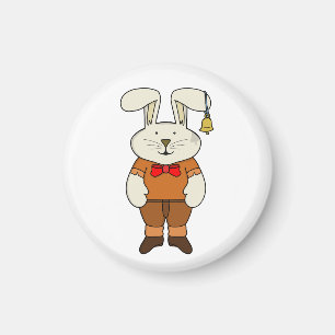 Aimant Lapin avec une cloche à l'oreille