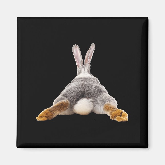 Aimant Lapin bunny fesses queue t shirt mignon  (Devant)