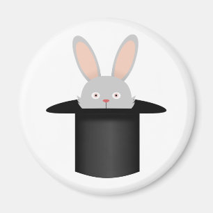 Aimant Lapin dans le casquette