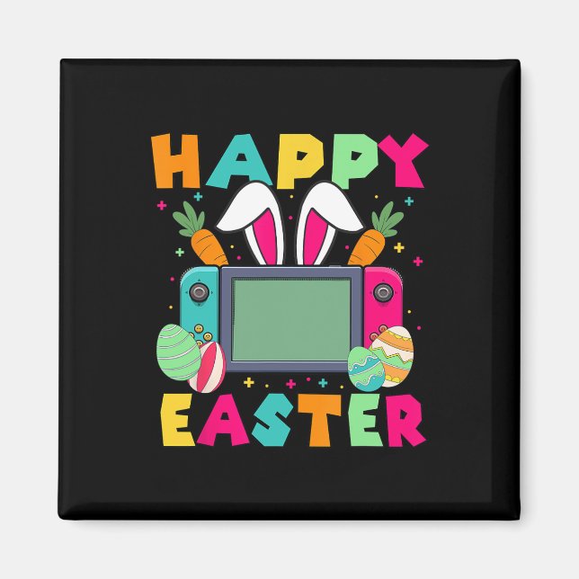 Aimant Lapin de jeu vidéo de Pâques Manette de jeu Joueur (Devant)