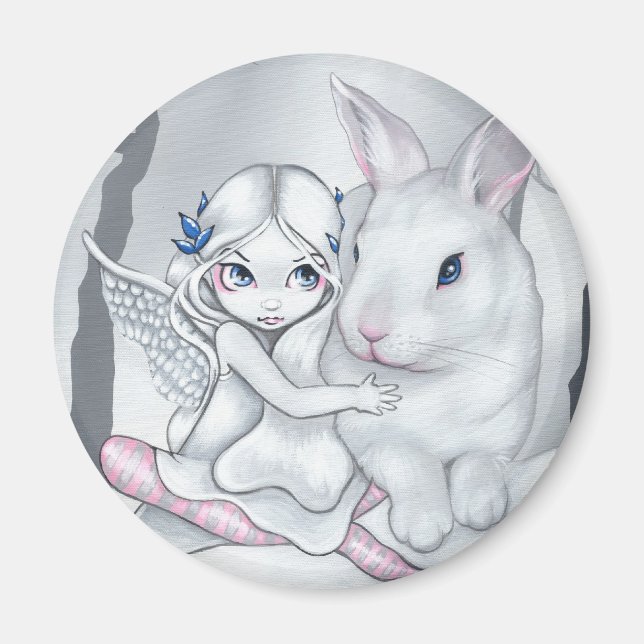 Aimant "Lapin de Neige" (Devant)