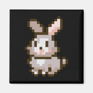Aimant Lapin de Pâques de jeu vidéo de Pâques mignon en p