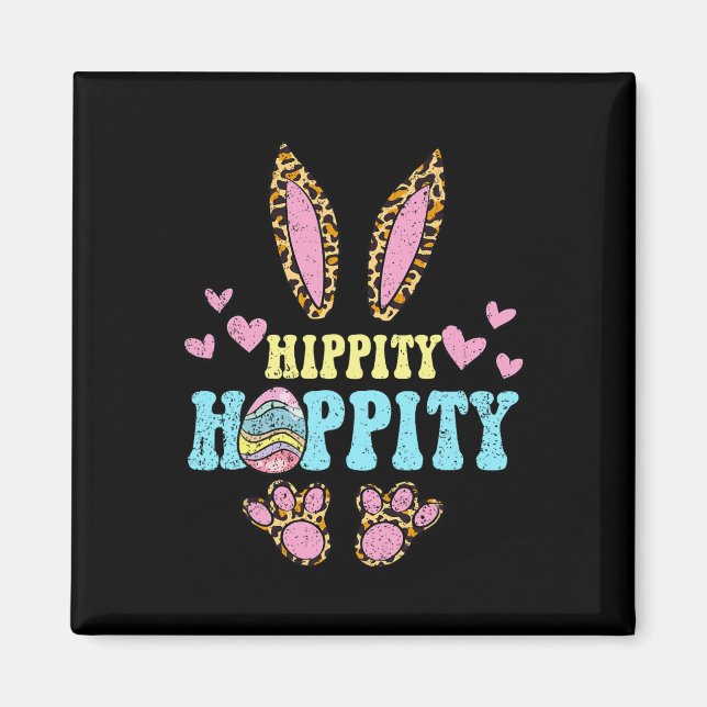 Aimant Lapin de Pâques Hippity Hoppity Chasse aux œufs La (Devant)