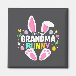 Aimant Lapin de Pâques Mamie Mémé Joyeuse