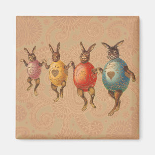 Aimant Lapin de Pâques Œufs Dansants