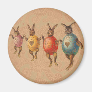 Aimant Lapin de Pâques Œufs Dansants