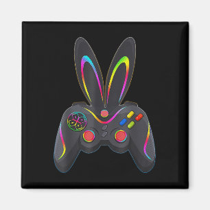 Aimant Lapin de Pâques pour garçon joueur manette de jeu