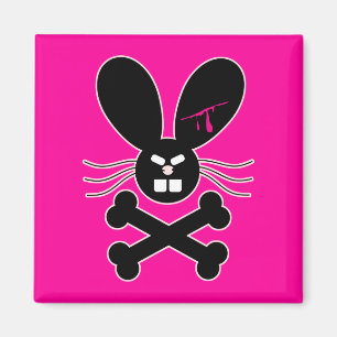 Aimant Lapin Emo Méchant Os de la Croix
