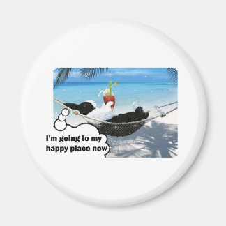 Aimant Lapin hollandais dans un endroit heureux