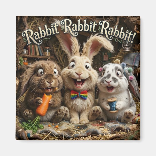 Aimant Lapin Lapin Lapin (Devant)