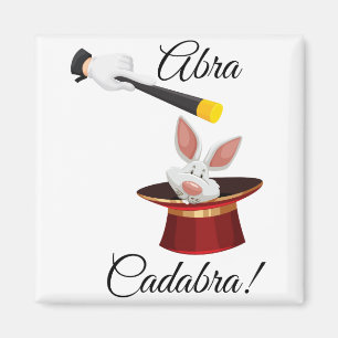 Aimant Lapin magique dans le casquette