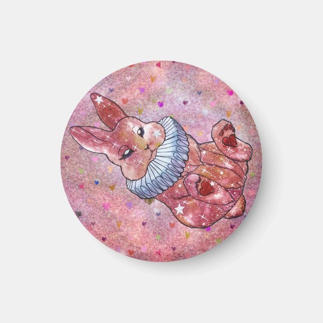 Aimant Lapin nommé Coccinelle (Devant)