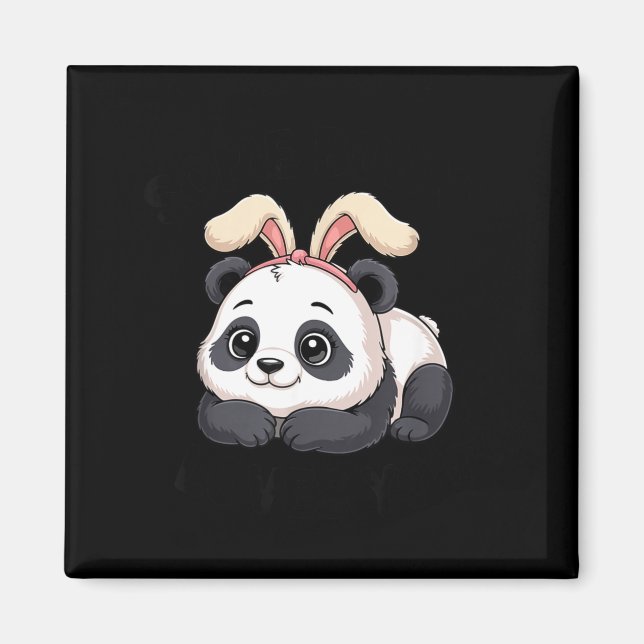 Aimant Lapin Panda Mignon Certains Lapin T'aime  (Devant)
