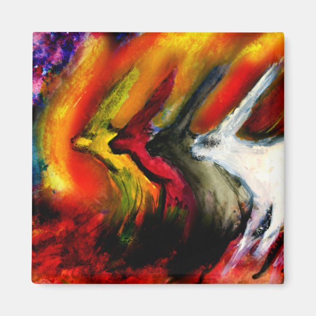 Aimant Lapins de l'Apocalypse (Devant)