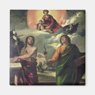 Aimant L'apparition de la Vierge au Th de John de saints
