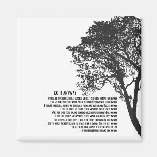 Aimant L'arbre noir et blanc le font quand même