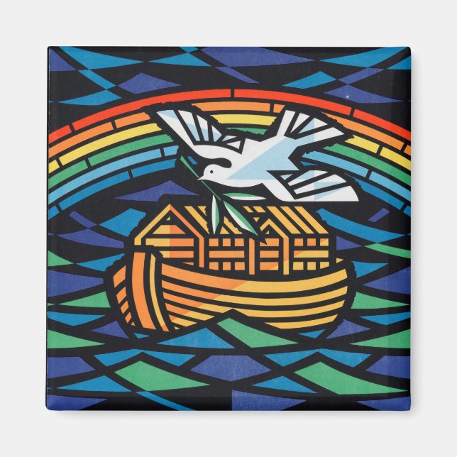 Aimant L'Arche de Noé - Photos Vintages démodées Ancienne (Devant)