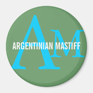 Aimant L'Argentine Mastiff race Monogramme Design