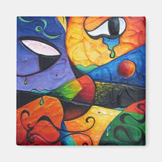 Aimant Larmes Abstraites coulent (Devant)