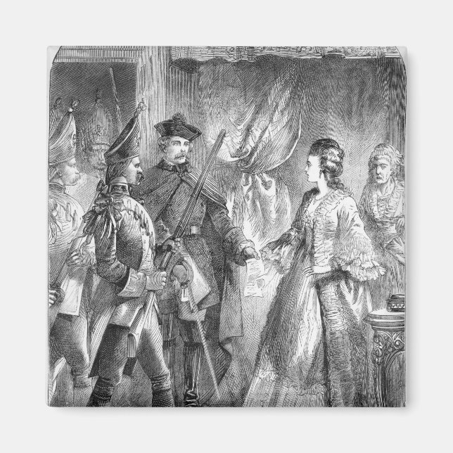 Aimant L'arrestation de Caroline Matilda (Devant)