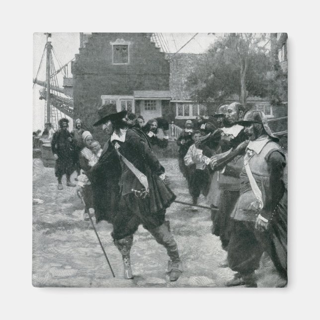 Aimant L'arrivée de Stuyvesant à New Amsterdam (Devant)