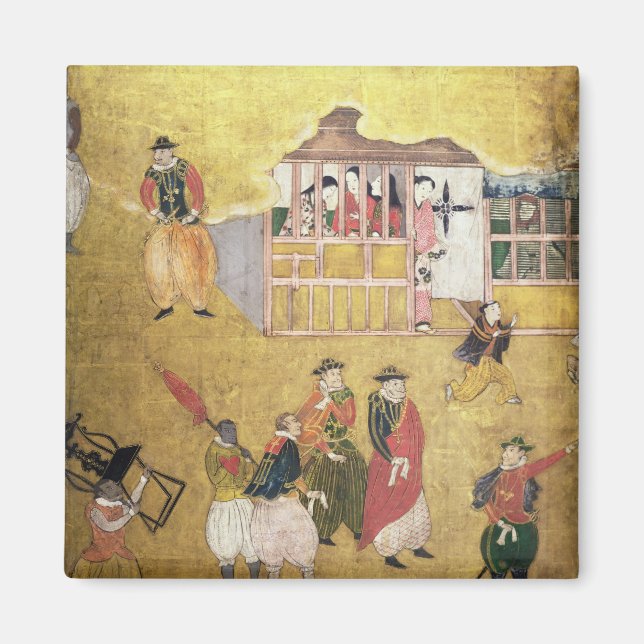 Aimant L'arrivée des Portugais au Japon 2 (Devant)