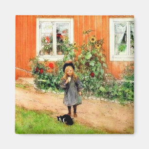 Aimant Larsson - Brita avec chat et sandwich