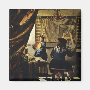 Aimant L'art de la peinture de Johannes Vermeer vers 1668