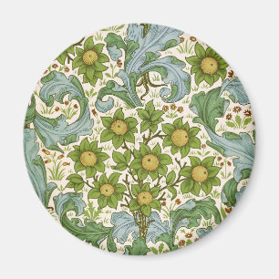 Aimant L'art nouveau du motif de verger de William Morris