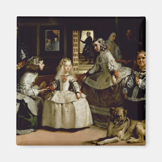Aimant Las Meninas détail de la moitié inférieure représe (Devant)