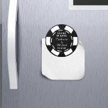 Aimant Las Vegas Casino Poker Chip Mariage Favoriser<br><div class="desc">La papeterie mariage de puces de poker est une façon unique et créative d'ajouter une touche de plaisir à vos invitations de mariage. Ces magnets de puces sur mesure peuvent être utilisés comme des rappels à jour ou des faveurs de mariage que vos invités peuvent ramener à la maison comme...</div>