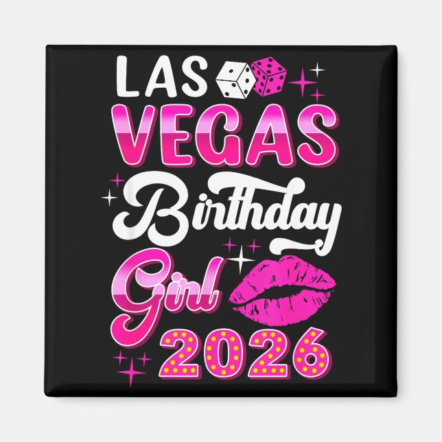 Aimant Las Vegas Girls Trip 2026 Cruise Trip Matching Bir (Devant)