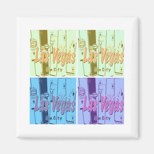 Aimant Las Vegas Retro (Devant)