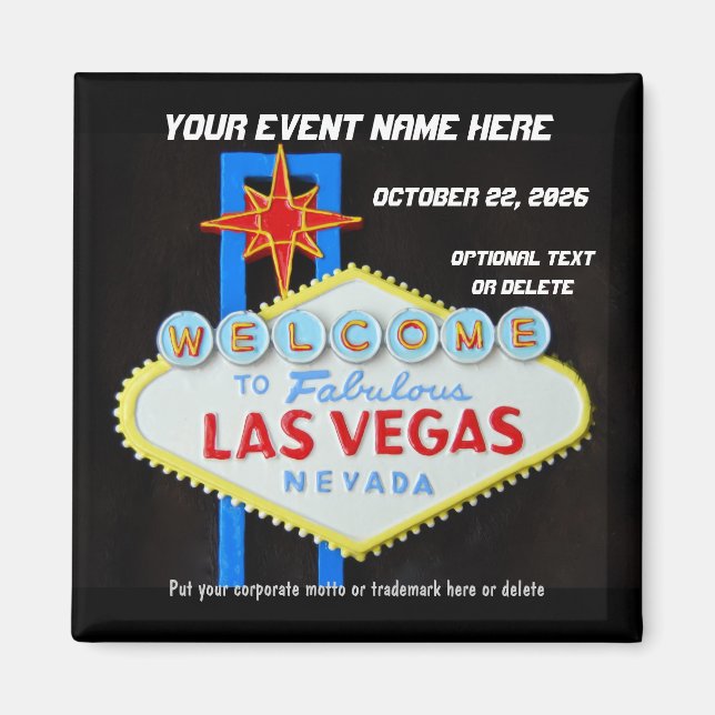 Aimant Las Vegas Special Event Memento (Devant)