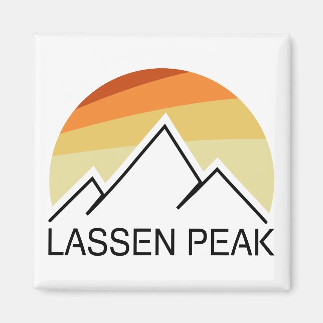 Aimant Lassen Peak California Retro (Devant)