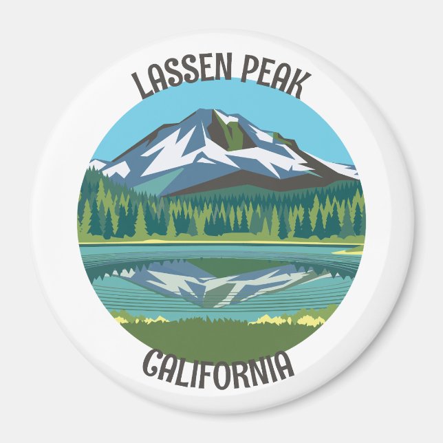 Aimant Lassen Peak, Californie (Devant)