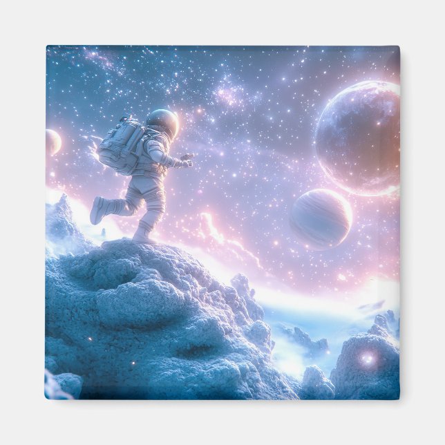 Aimant L'astronaute en saut (Devant)