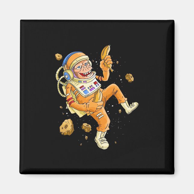 Aimant L'astronaute Monkey Space (Devant)