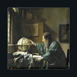 Aimant L'astronome, 1668<br><div class="desc">L'astronome,  1668 | par Jan Vermeer | Lieu de l'art : Louvre,  Paris,  France | Artiste néerlandais | Numéro de collection d'images : XIR267676</div>