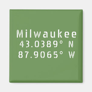 Aimant Latitude et longitude Milwaukee