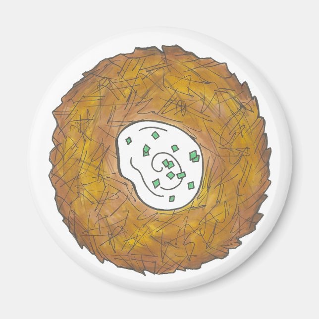 Aimant Latkes Potatakes Pancakes Deli Delicatessen Cuisin (Devant)