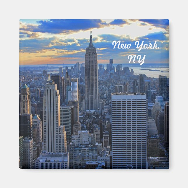 Aimant Latternoon NYC Skyline as sunset approaches #2 (Devant)