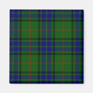 Aimant Lauder tartan bleu vert plaid